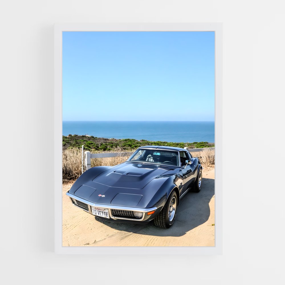 Poster Corvette au Crépuscule – affiche Chevrolet (vue 3)